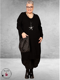 AKH Jurk Stella Zwart Gebreid